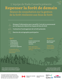 Affiche_Lebel-sur-Quévillon - Consultation gestion de la forêt résiliente aux feux de forêt